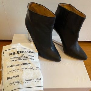 Maison Martin Margiela for H&M | Invisible Wedge Ankle Boots | Black | EUR 36